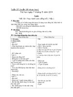 GIAO AN 3 tuan 27 (25 thuc hoc)