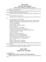 ĐE CUONG ON THI TNTHPT