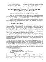 Báo cáo cho đoàn thanh tra toàn diện CSGD