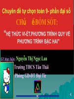 CHUYEN DE HE THUC VI-ET - NGOC LAN QUYET THANG