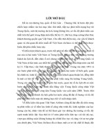 NHỮNG YẾU TỐ MÔI TRƯỜNG TÁC ĐỘNG ĐẾN VIỆC MỞ ĐƯỜNG BAY SÀI GÒN –THƯỢNG HẢI