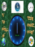 Cách làm đồng hồ trên PP.