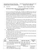 Kế hoạch trương học văn minh