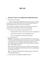 Khái quát về quản trị tác nghiệp doanh nghiệp thương mại trong doanh nghiệp