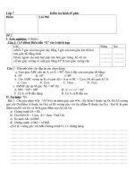 2 de kiem tra hinh 7 chinh thuc 2011