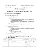 bài 18: Các công cụ soạn thảo(Writer)