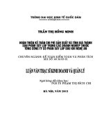 Luận văn thạc sỹ: Hoàn thiện kế toán chi phí sản xuất và tính giá thành sản phẩm xây lắp trong các Doanh nghiệp thuộc Tổng công ty cổ phần xây lắp Dầu khí Nghệ An