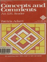 Concepts and commenst - A reader for students of English as a second language