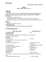 GIÁO AN LỚP 4 TUẦN 20 NĂM 2010-2011