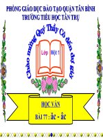 Bài vần ăc - âc