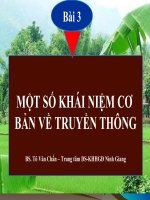Một số khái niệm cơ bản về truyền thông