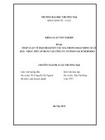 luận văn Pháp luật về bảo hộ quyền tác giả trong hoạt động xuất bản – thực tiễn áp dụng tại công ty Cổ phần sách MCBooks
