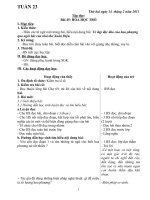 GIÁO AN LỚP 4 TUẦN 23 NĂM 2010-2011