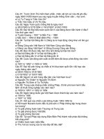 Câu hỏi trắc nghiệm lịch sử