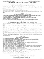 Ngân hàng câu hỏi ĐLy 12- cực hay