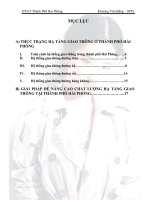 đồ án kiến trúc xây dựng Tiểu luận Quy hoạch đất giao thông ở TP. Hải Phòng