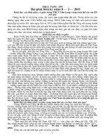 BÀI PHÁT BIỂU 8/3/2011