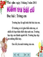 tập đọc bài tặng cháu