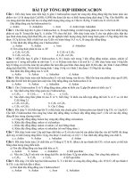 chuyên đề hidrocacbon luyện thi đại học