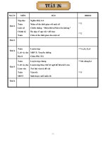 giao an l5 tuần 26 chuan - soan theo pp moi