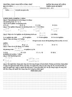 đề kt đại số 9 hk2