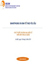 Smart phone và kinh tế theo yêu cầu