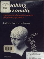 Speaking personally Quizzes and questionnaires for fluency practice