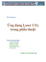 Đề tài ứng dụng laser CO2 trong phẫu thuật, đại học BK TPHCM