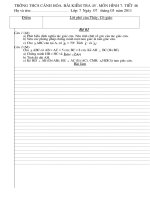 ĐỀ KIỂM TRA HÌNH 7 CHƯƠNG II ĐỀ 01