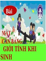 Mất cân bằng giới tính khi sinh