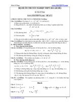 60 đề ôn tốt nghiệp năm 2011 + đáp án