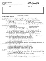 Đề kiểm tra một tiết vật lý ( Lớp 8- kỳ II)