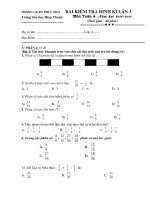 KTDK lan 3 - Mon Toan 5 khoi - ca dap an