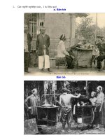 hình ảnh nghề nghiệp xưa của người Việt