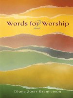 Words for worship 2 edited by Diane Zaerr Brenneman