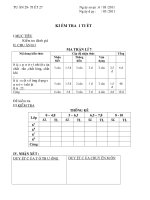 ĐÊ KIỂM TRA TIẾT 27 VẬT LÝ 6.DOC