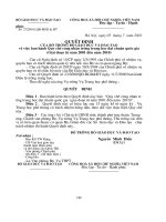 các quy chế của bộ giáo dục