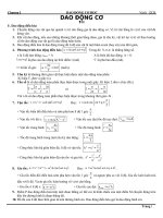 LÝ THUYẾT VA BÀI TẬP DAO ĐỘNG CƠ