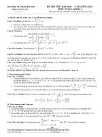 Đề thi thử ĐH 2011+đáp án số 1
