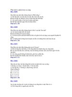 Câu hỏi và đáp án phần sinh thái học