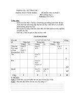 Đề kiểm tra 45 phút môn sinh học 6