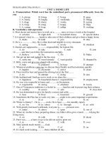 tài liệu ôn tập tiếng anh