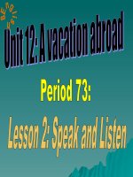 E9 Unit 12. Speak + Listen