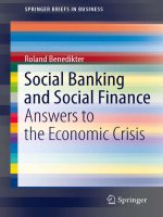 Social banking and social finance - answers to the economic crisis