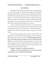 luận văn tài nguyên môi trường Một số giải pháp đẩy mạnh thu gom và vận chuyển chất thải công nghiệp của Công ty Cổ phần Môi trường Tây Đô