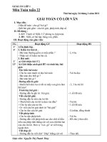 GIAO AN TOAN TUAN 22 - LOP 1