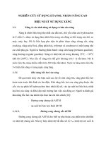luận văn công nghệ hóa học Thảo luận NGHIÊN CỨU SỬ DỤNG ETANOL NHẰM NÂNG CAO HIỆU SUẤT SỬ DỤNG XĂNG