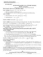 ĐỀ THI THỬ ĐH LẦN 1 THPT THANH CHƯƠNG 1 NGHỆ AN