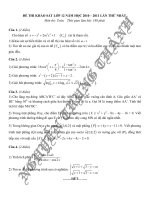de thi thu dai hoc mon toan truong nghi loc 3