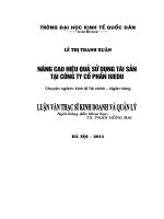 Luận văn thạc sỹ - Nâng cao hiệu quả sử dụng tài sản tại Công ty cổ phần iuEdu